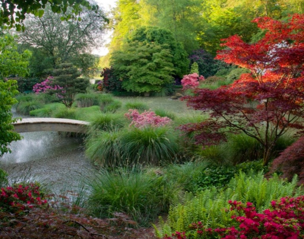 Planting at Parc Botanique de Haute Bretagne, Brittany